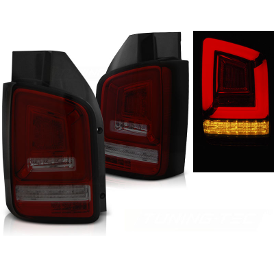 Pilotos Traseros Led Vw T5 04.03-09 Red Smoke Full Led-Intermitente Dinamico Indicator