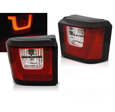 Pilotos Traseros Vw T4 90-03.03 Red White Led Bar