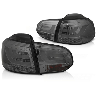 Pilotos Traseros Vw Golf 6 10.08-12 Smoke Led Bar