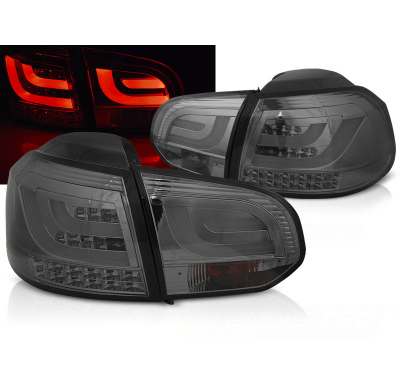 Pilotos Traseros Vw Golf 6 10.08-12 Smoke Led Bar