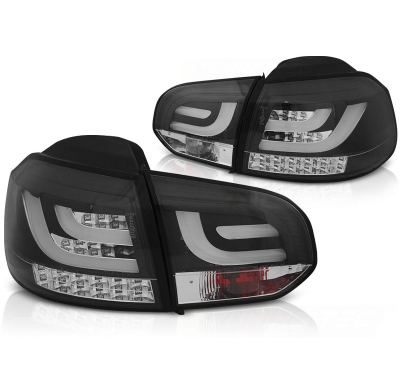 Pilotos Traseros Vw Golf 6 10.08-12 Black Led Bar