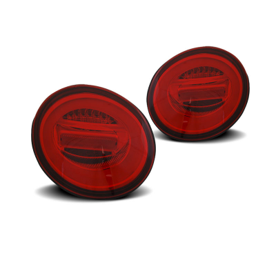 Pilotos Traseros Led Bar Rojo Whie Intermitente Dinamico Para Vw New Beetle 10.98-05