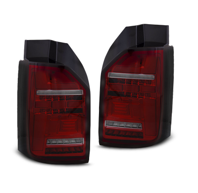 PILOTOS TRASEROS LED RED SMOKE compatible con VW T6,T6.1 15-21 OEM LED con intermitente dinamico