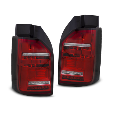 PILOTOS TRASEROS LED ROJO BLANCO compatible con VW T6.1 20- BOMBILLA OEM con intermitente dinamico