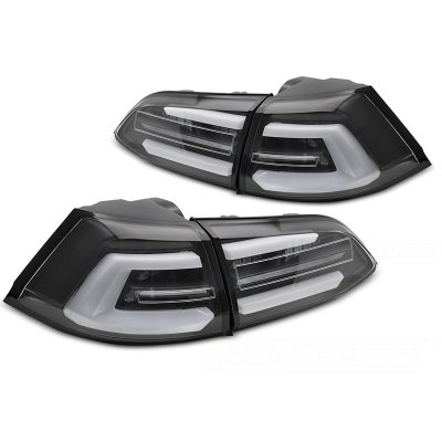 PILOTOS TRASEROS LED NEGROS INTERMITENTE DINAMICO aptos para VW GOLF 7 13-17 SW