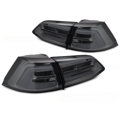 PILOTOS TRASEROS LED AHUMADOS INTERMITENTE DINAMICO para VW GOLF 7 13-17 SW