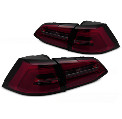 PILOTOS TRASEROS LED AHUMADOS ROJOS INTERMITENTE DINAMICO aptos para VW GOLF 7 13-17 SW