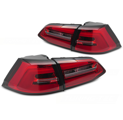 PILOTOS TRASEROS LED ROJO BLANCO INTERMITENTE DINAMICO aptos para VW GOLF 7 13-17 SW