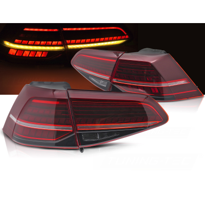 PILOTOS TRASEROS LED ROJOS LED INTERMITENTE DINAMICO aptos para VW GOLF 7 13-19