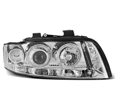 Faros Delanteros Angel Eyes Audi A4 10.00-10.04 Angel Eyes Cromados