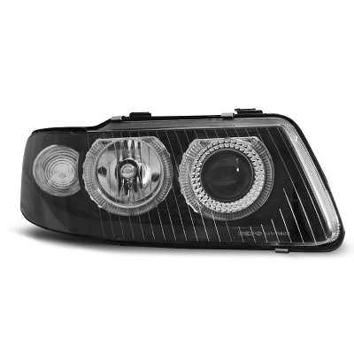 Faros Delanteros Angel Eyes Audi A3 09.00-05.03 Fondo Negro