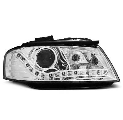 Audi A3 8p 05.03-03.08 Faros Delanteros Luz Diurna Cromados