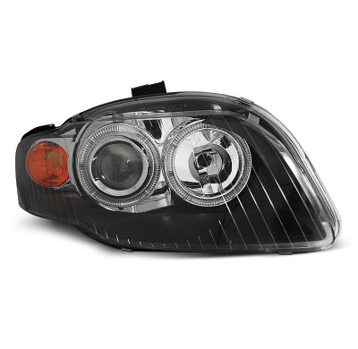 Faros Delanteros Angel Eyes Audi A4 B7 11.04-03.08 Fondo Negro