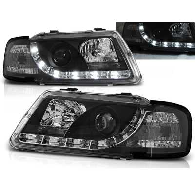 Faros Delanteros Luz Diurna Audi A3 8l 08.96-08.00 Tru Drl Ece-R87 Negro