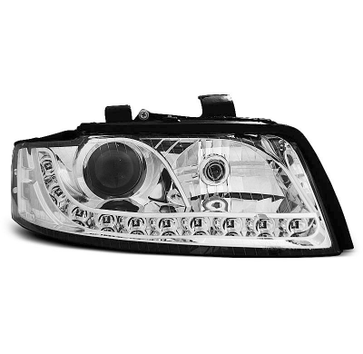 Audi A4 10.00-10.04 Faros Delanteros Luz Diurna Cromados