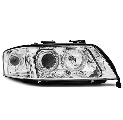 Faros Delanteros Angel Eyes Audi A6 06.01-05.04 Angel Eyes Cromados