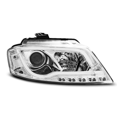 Faros Delanteros Luz Diurna Audi A3 8p 08-12 Cromado Tube Light Tru Drl Ece-R87