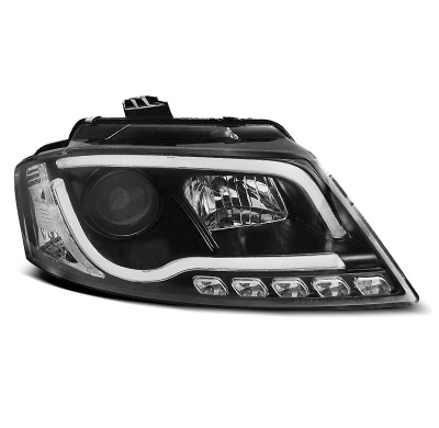 Faros Delanteros Luz Diurna Audi A3 8p 08-12 Negro Tube Light Tru Drl Ece-R87