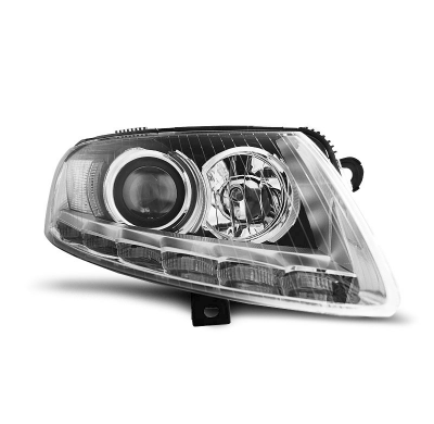 Audi A6 C6 04.04-08 Faros Delanteros Luz Diurna Cromado Drl H7