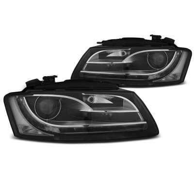 Faros Delanteros Audi A5 07-11 H7 Daylight Negro