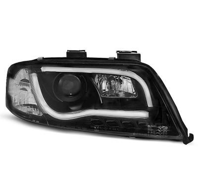 Audi A6 06.01-05.04 Faros Delanteros Luz Diurna Tube Lights Faros Delanteros Luz Diurna Tru Drl Ece-R87 Negro