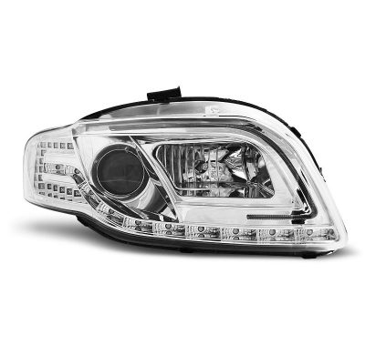 Faros Delanteros Luz Diurna Audi A4 B7 11.04-03.08 Led Tube Lights Cromado