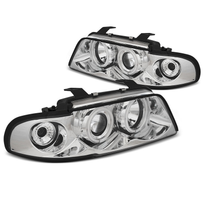Faros Delanteros Angel Eyes Audi A4 11.94-12.98 Angel Eyes Ccfl Cromado