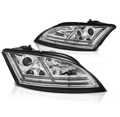 Faros Luz Diurna Audi Tt 06-10 8j Chrome Led-Intermitente Dinamico