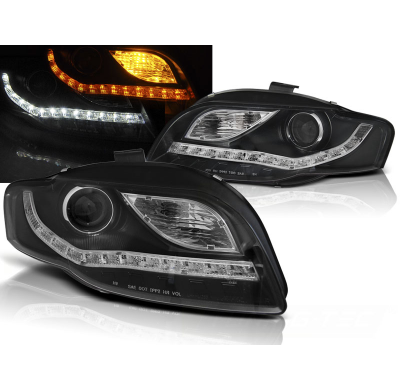 Faros Luz Diurna Audi A4 B7 11.04-03.08 Daylight Led Ind. Black