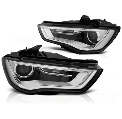 Faros Delanteros Audi A3 8v 12-16 Tube Light Black Led