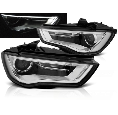 Faros Delanteros Audi A3 8v 12-16 Tube Light Black Led