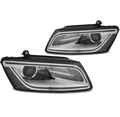 Faros Delanteros Luz Diurna R87 Cromado Para Audi Q5 08.12-17