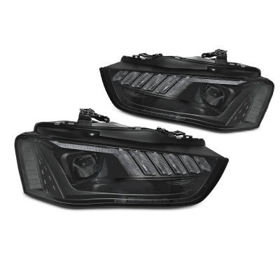 FAROS XENON LED NEGRO para AUDI A4 B8 12-15 con intermitente dinamico