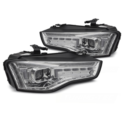 FAROS DE XENÓN LED CROMADOS Intermitente Dinamico para AUDI A5 11-16