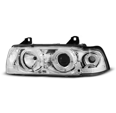 Faros Delanteros Angel Eyes Bmw E36 12.90-08.99 Angel Eyes Cromados