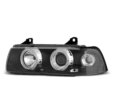 Faros Delanteros Angel Eyes Bmw E36 12.90-08.99 Engel Eyes Negro