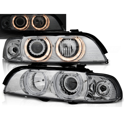 Faros Delanteros Angel Eyes Bmw E39 09.95-06.03 Angel Eyes H7/H7 Cromado