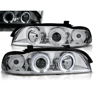 Faros Delanteros Angel Eyes Bmw E39 09.95-05.03 Cromados