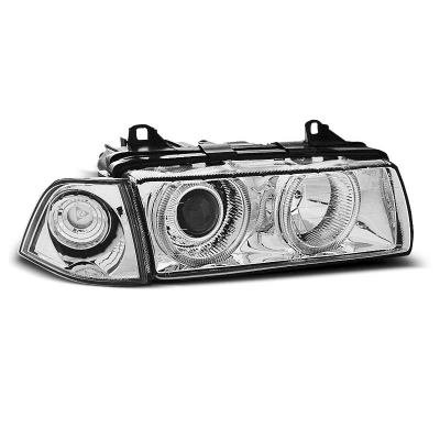 Faros Delanteros Angel Eyes Bmw E36 12.90-08.99 Angel Eyes Cromados