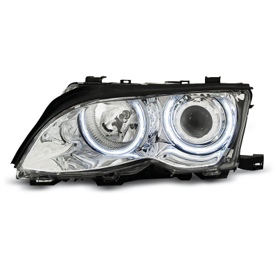 Faros Delanteros Angel Eyes Bmw E46 09.01-03.05 Cromados