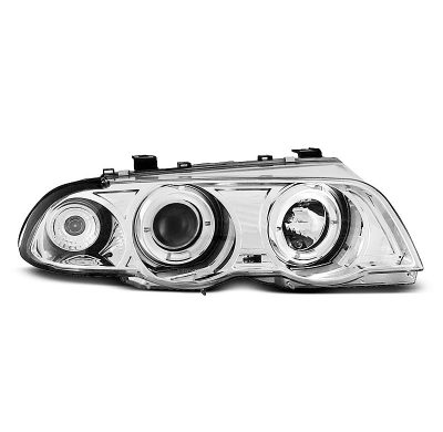 Faros Delanteros Angel Eyes Bmw E46 05.98-08.01 Angel Eyes Cromados