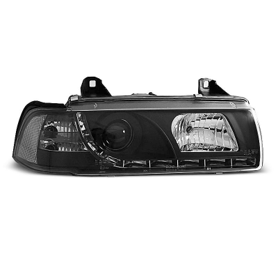 Bmw E36 12.90-08.99 Faros Delanteros Luz Diurna Fondo Negro