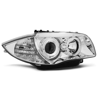 Faros Delanteros Angel Eyes Bmw 1 E87 / E81 04-11 Cromados