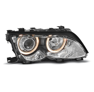 Faros Delanteros Angel Eyes Bmw E46 09.01-03.05 Angel Eyes Cromados