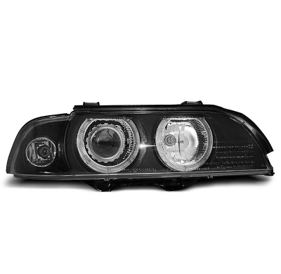 Faros Delanteros Angel Eyes Bmw E39 09.95-06.03 Angel Xenon Eyes D2s/H7 Negro
