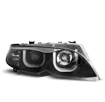 Faros Delanteros Angel Eyes Bmw E46 09.01-03.05 S/T Negro