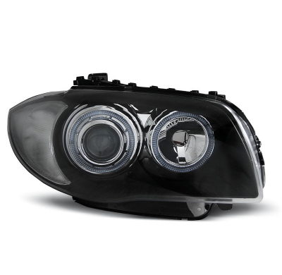 Faros Delanteros Angel Eyes Bmw 1 E87/E81 04-11 Negro