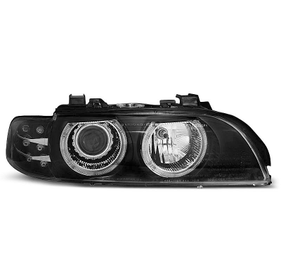 Faros Delanteros Angel Eyes Bmw E39 09.95-06.03 Fondo Negro Led Indic.