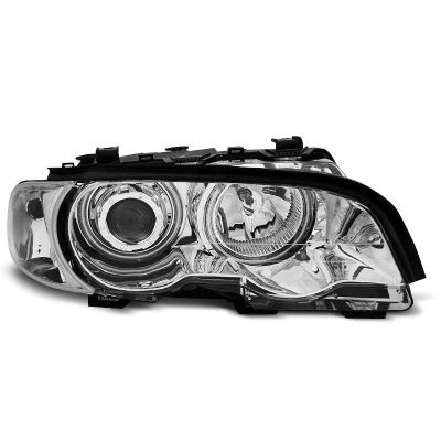 Faros Delanteros Angel Eyes Bmw E46 04.99-03.03 Coupe Cabrio Cromados Ccfl
