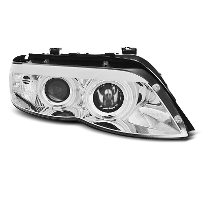 Faros Delanteros Angel Eyes Bmw X5 E53 11.03-06 Cromado  Xenon